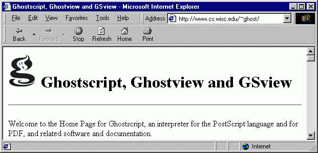ghostscript ghostview and gsview